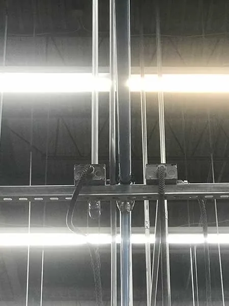 High-bay fixtures installed by Elite Electric