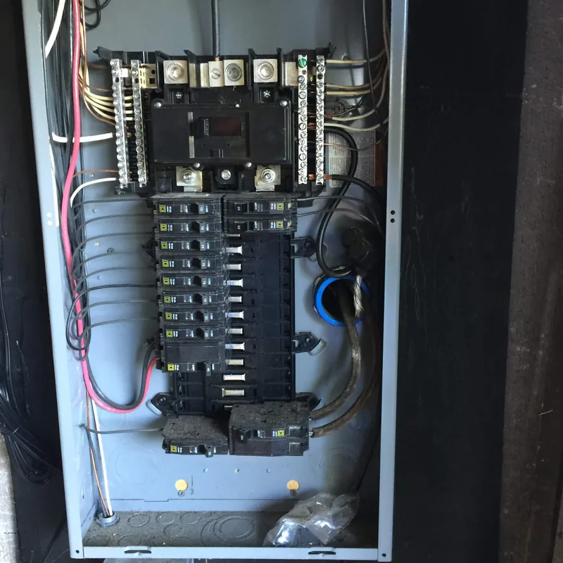 Square D electrical panel with a tidy layout by Elite Electric